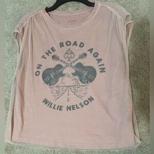 Anthropologie Pilcro Pink Graphic Tee